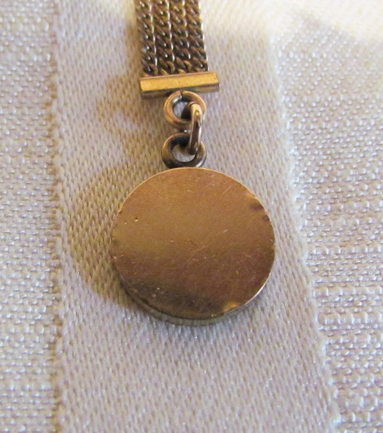 12kt GF Watch Chain And Fob Circa 1900 Gold Hayward Watch Chain