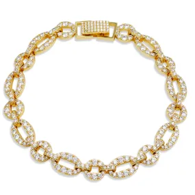 14K Gold Plated Cz Bracelet