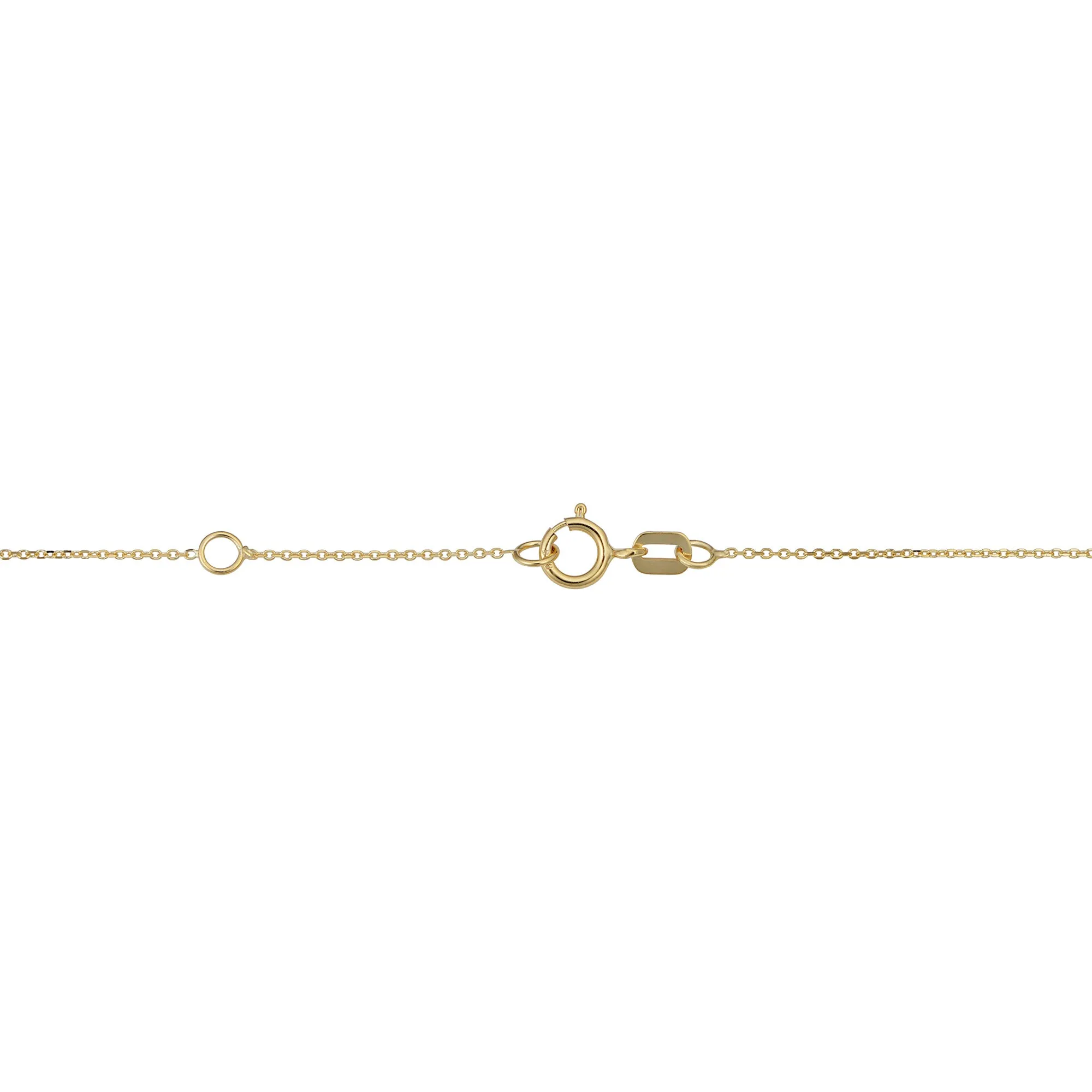 14k Yellow Gold Butterfly And Bead Adjustable Baby Bracelet, 6.5"