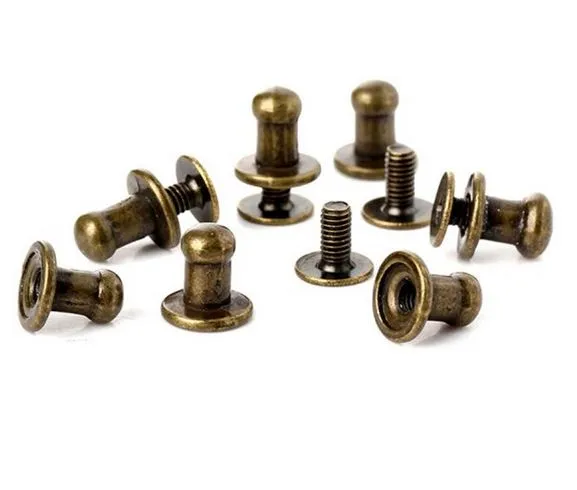 4mm Post / Button Stud Fasteners for Leather