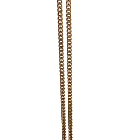 A N T I Q U E // dream curb / 14k dainty sturdy curb chain / 24.75", 5g