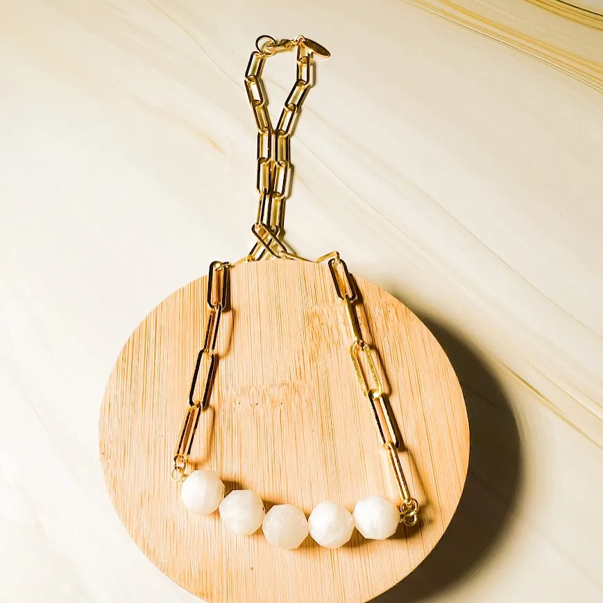 Abacus Necklace: Paperclip Chain