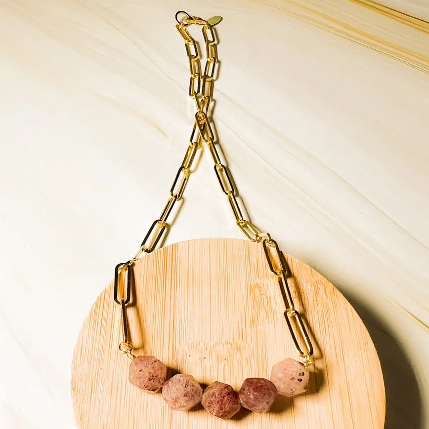 Abacus Necklace: Paperclip Chain