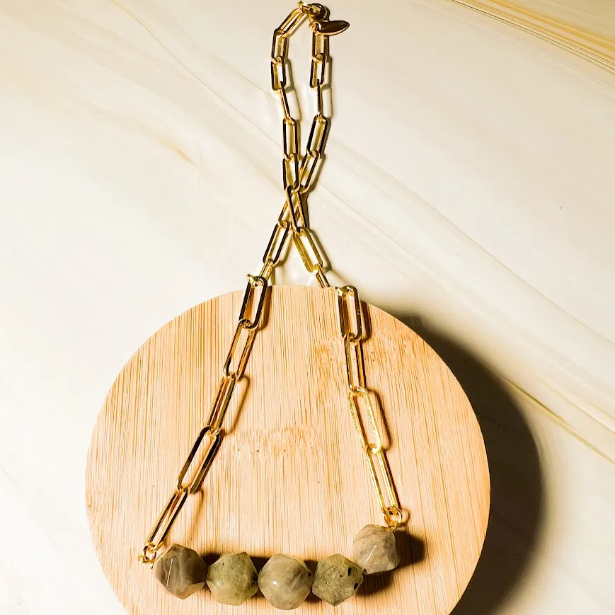 Abacus Necklace: Paperclip Chain