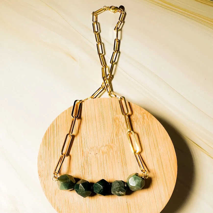 Abacus Necklace: Paperclip Chain