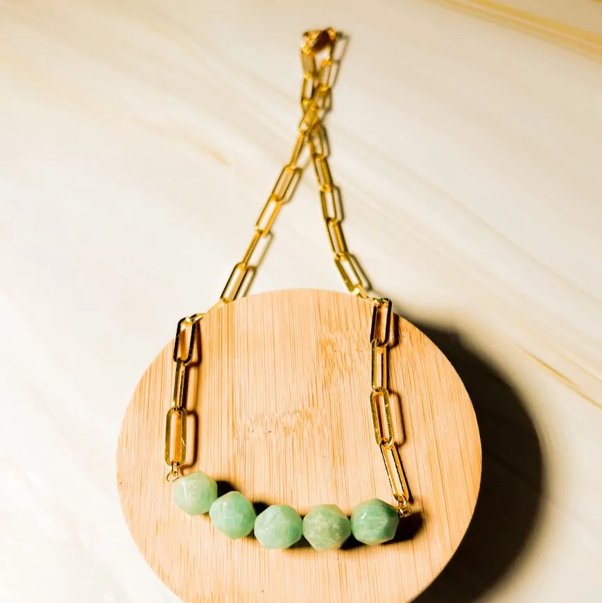 Abacus Necklace: Paperclip Chain