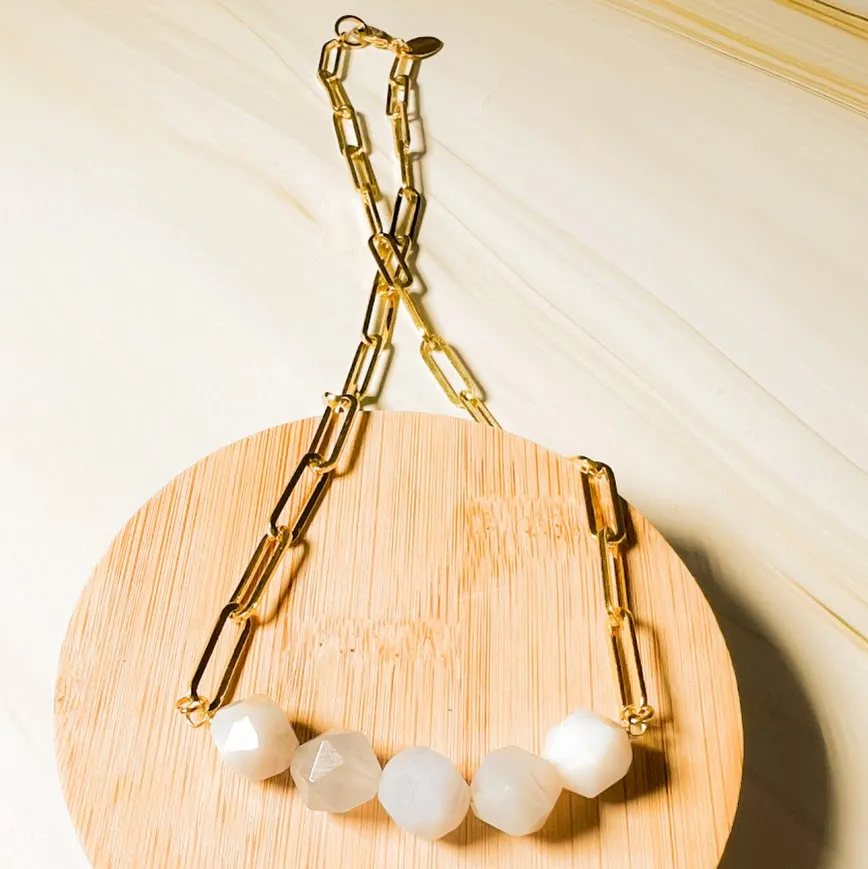 Abacus Necklace: Paperclip Chain