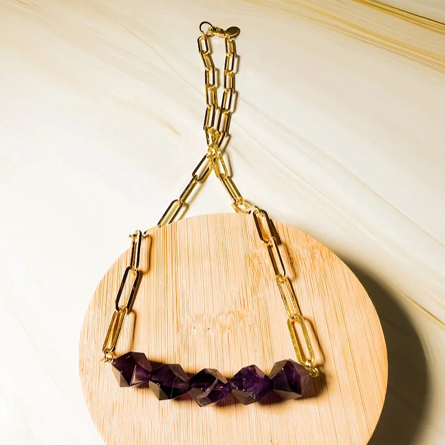 Abacus Necklace: Paperclip Chain