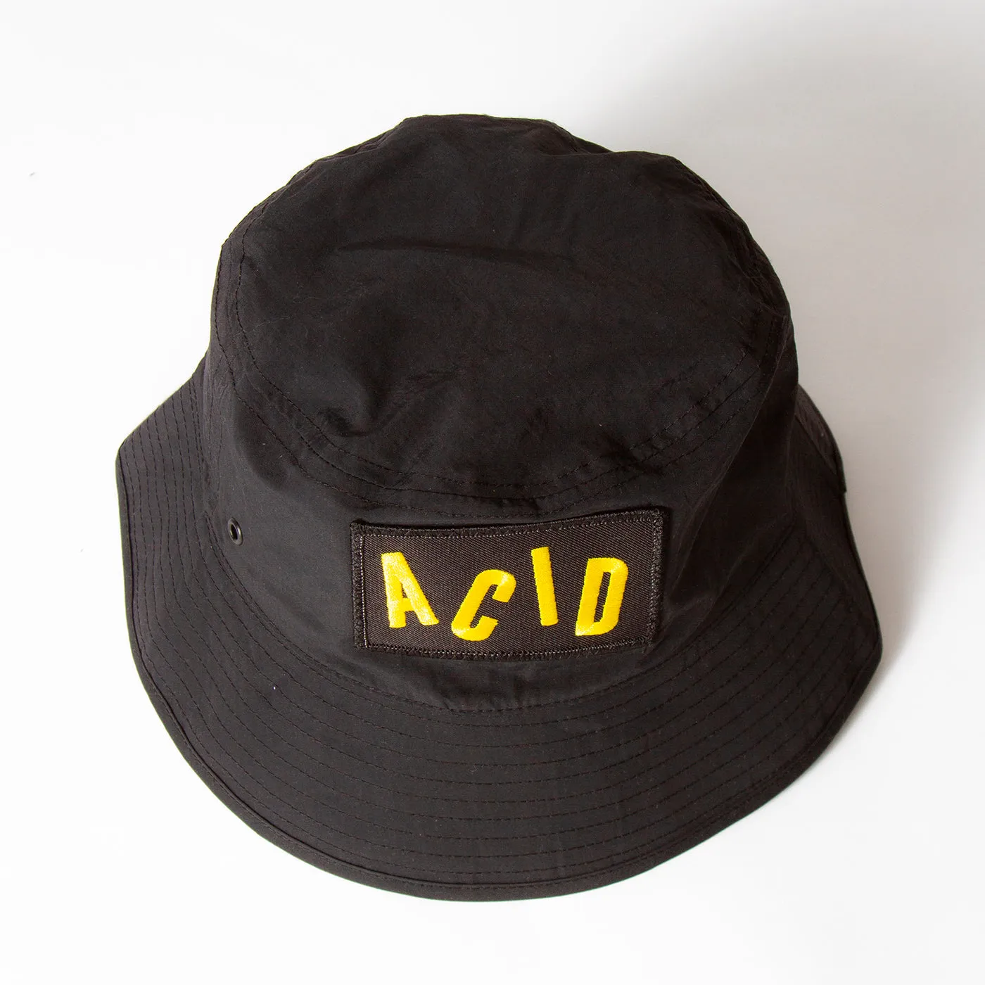 Acid Letter - Water-repellent Bucket Hat - Black