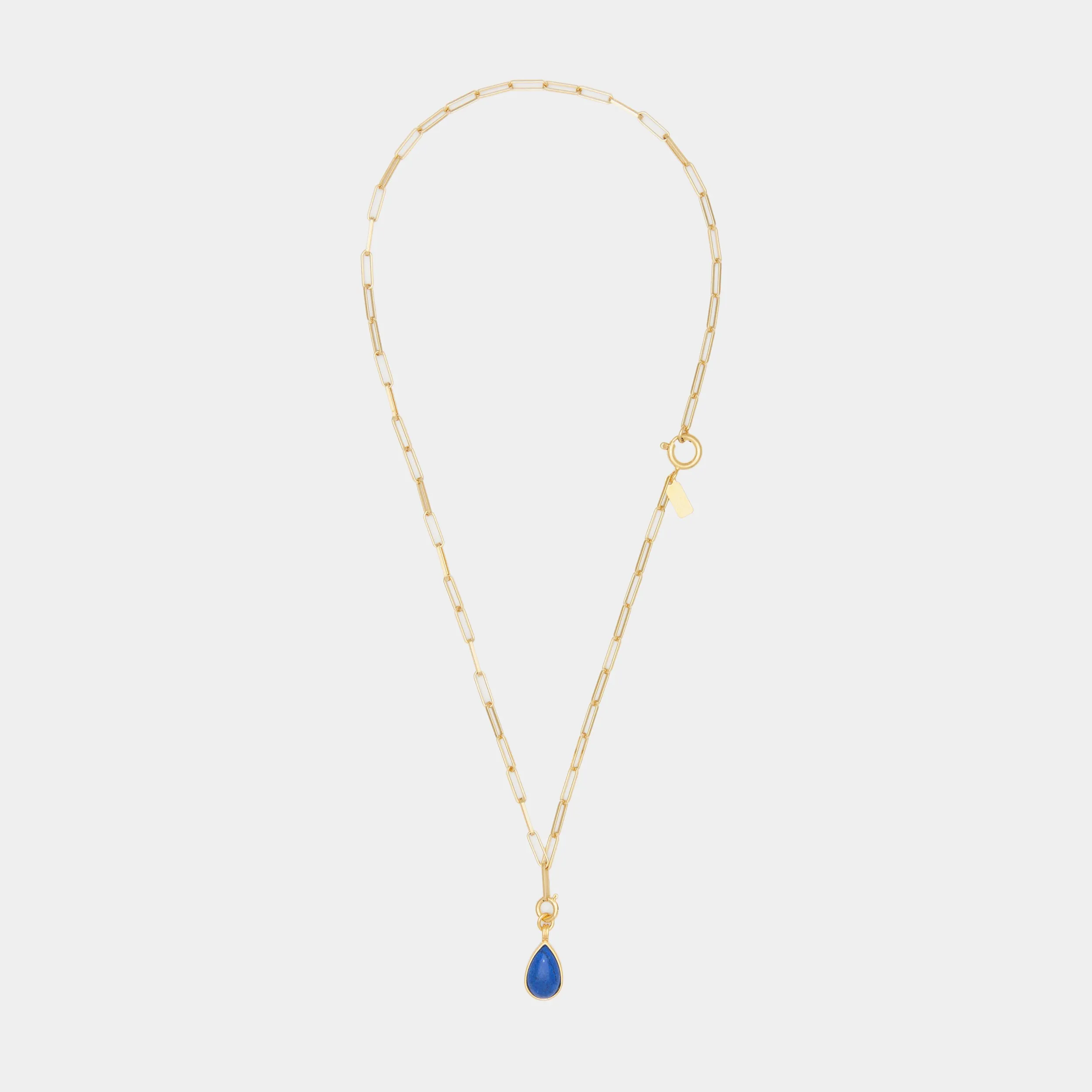 Ada charm with Lapiz Lazuli on Cairo Chain