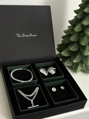 Advent Gifting Box 13 - Silver Necklace Earring Bracelet Set