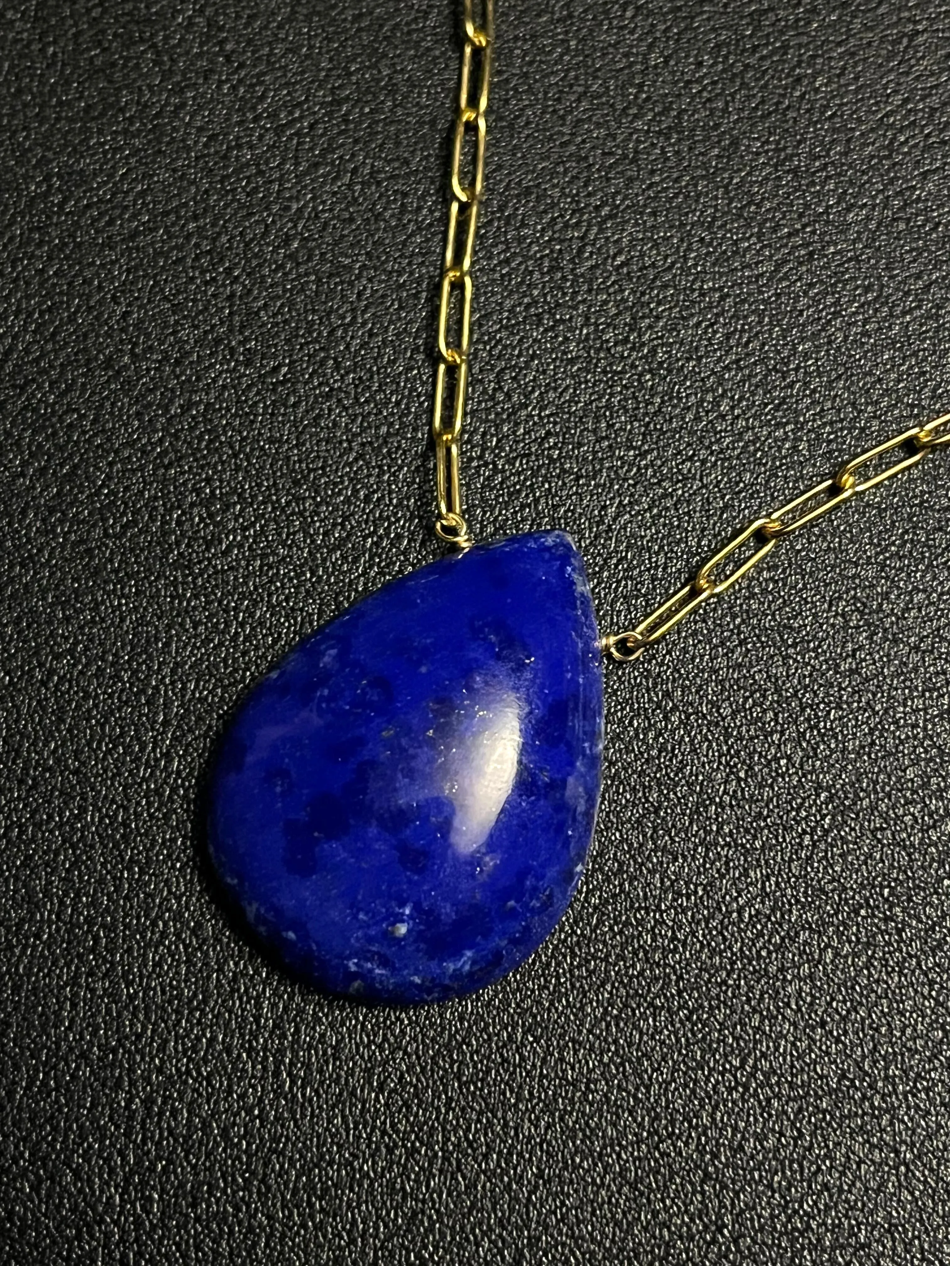 •AEON• lapis lazuli   gold necklace (18"-20")