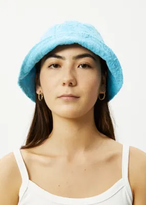 AFENDS Unisex Moon - Terry Bucket Hat - Blue Daisy