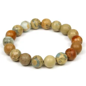 African Opal 12mm Smooth Rounds Stretch Bracelet