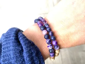 Agate and Rosewood Diffuser Bracelet