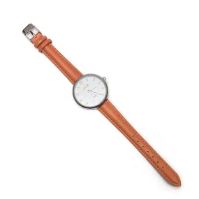 Anaii 'Viva' Ladies Watch with Burnt Orange Strap