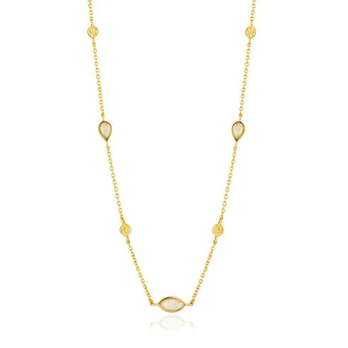 Ania Haie Kyoto Mineral Glow Opal Gold Necklace