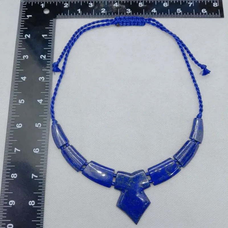 Antique Lapis Lazuli Stone Choker Necklace