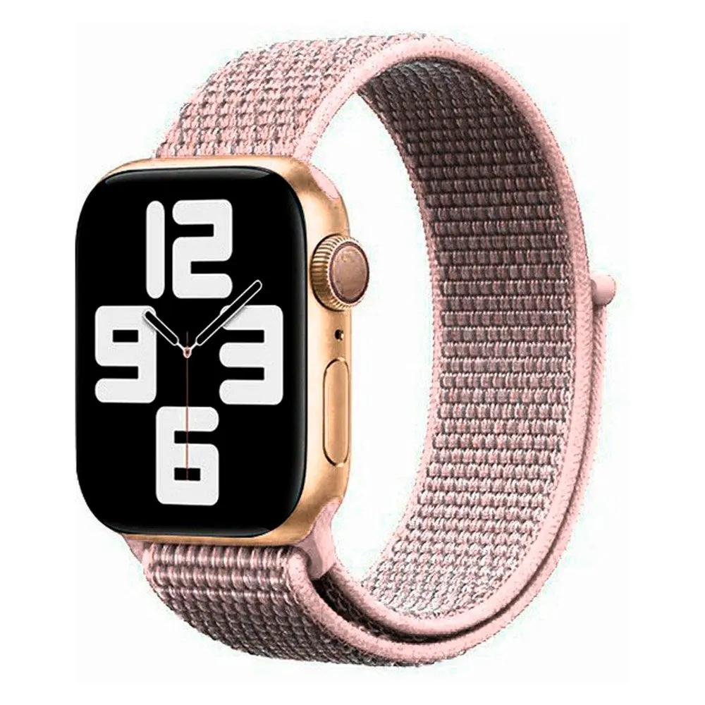 Apple Watch (38/40/SE/41/42mm) Lippa Nylon Rem - Rose Gold