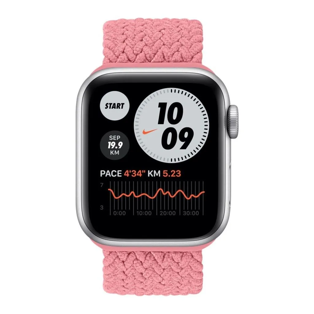 Apple Watch 40mm pattern nylon watch strap - Pink