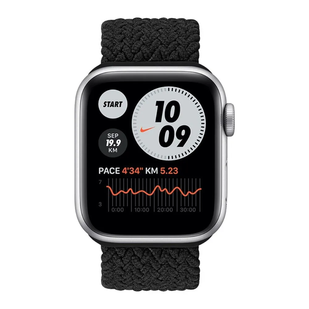 Apple Watch (41mm) elastic watch strap - Black / Size: L