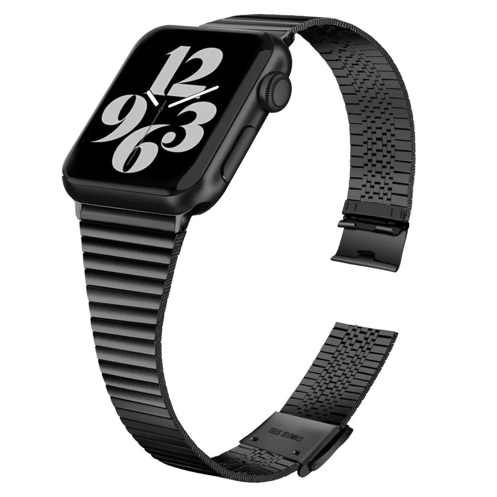 Apple Watch (41mm) stainless steel double buckle watch strap - Black