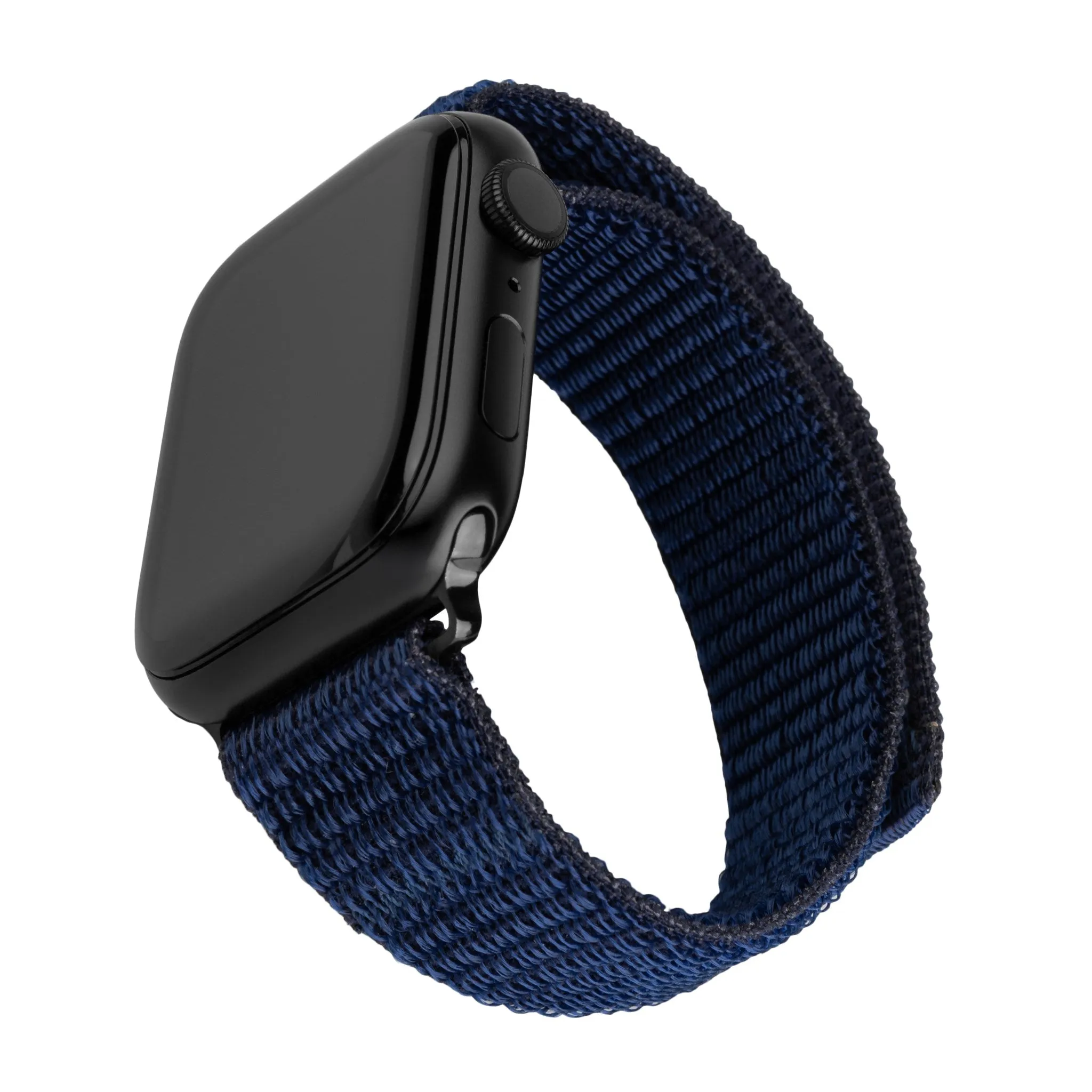 Apple Watch (42/44/SE/45/46/49mm) Fixed Nylon Rem - Mørkeblå