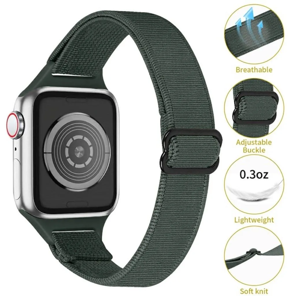 Apple Watch 42mm - 44mm nylon watch strap - Army Green