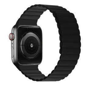 Apple Watch (45mm) dual color silicone watch strap - Black