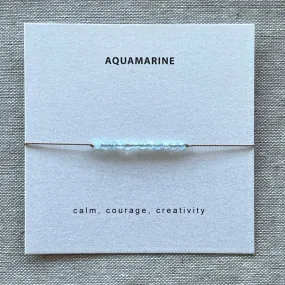 Aquamarine Necklace - Courage