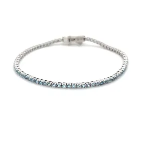 Aquamarine Tennis Bracelet