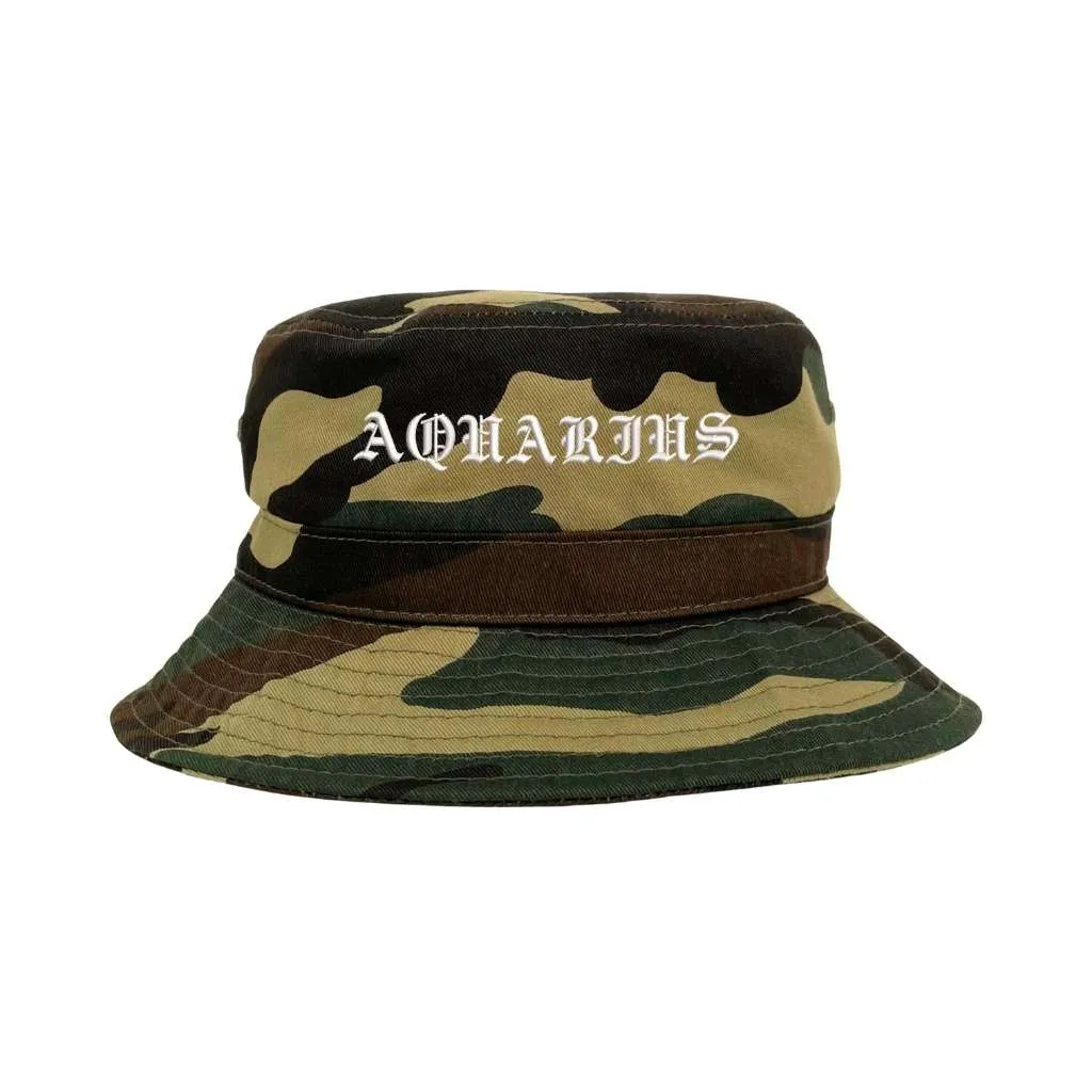 Aquarius Old English Bucket Hat