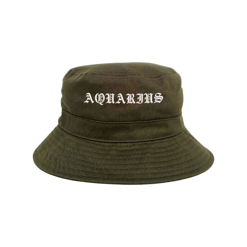 Aquarius Old English Bucket Hat