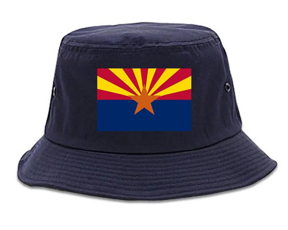 Arizona State Flag AZ Chest Mens Bucket Hat