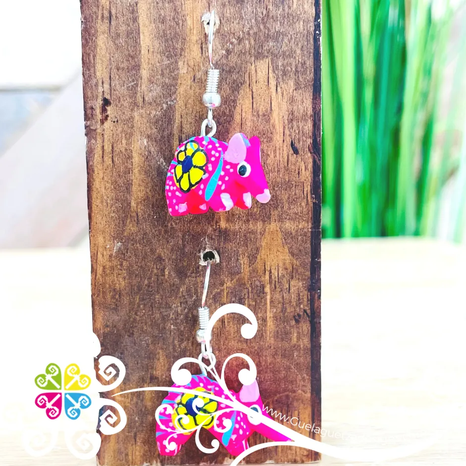 Armadillo Alebrije - Artisan Earrings