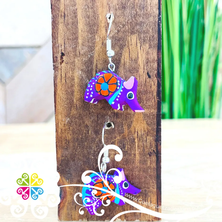 Armadillo Alebrije - Artisan Earrings