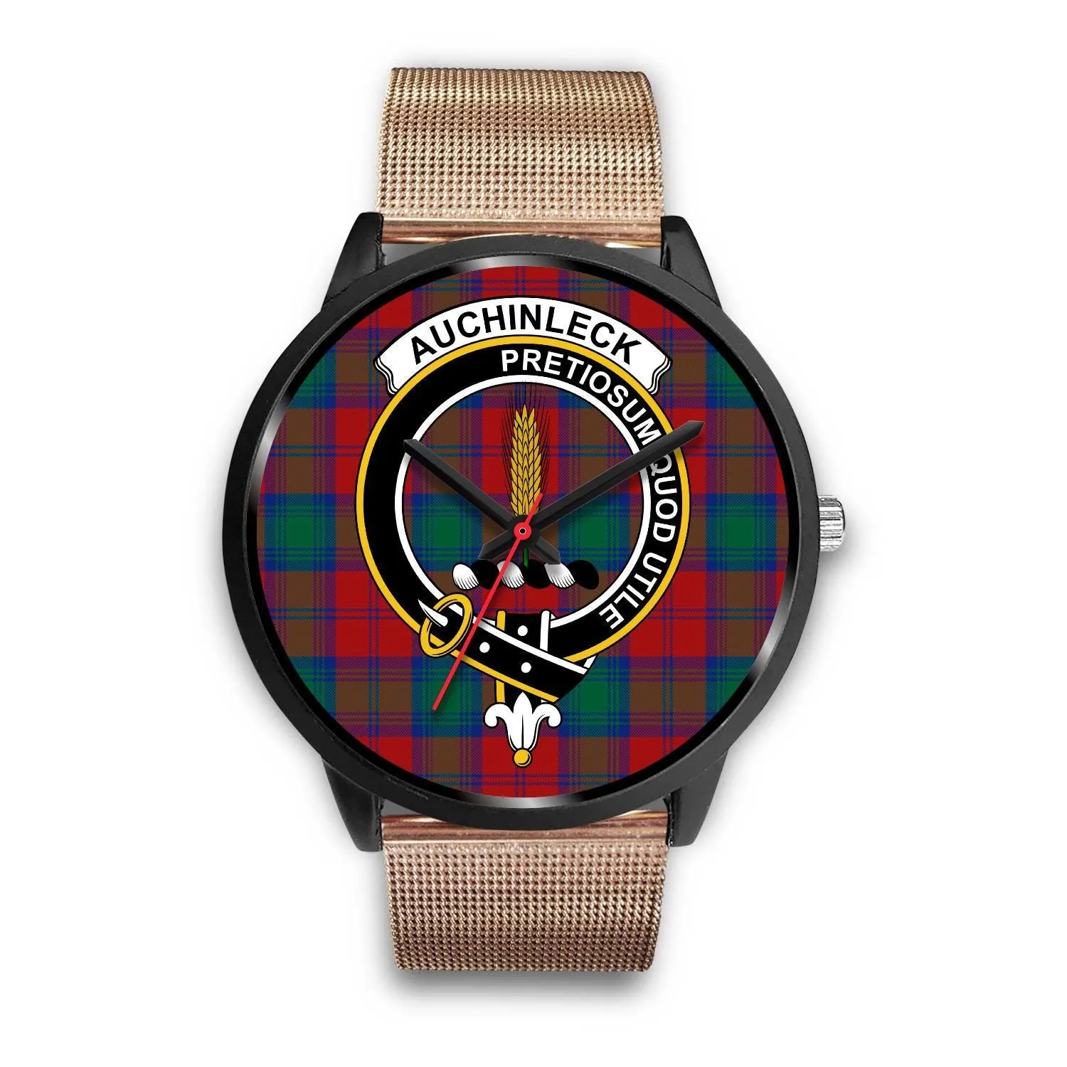 Auchinleck Clan Badge Tartan Black Watch