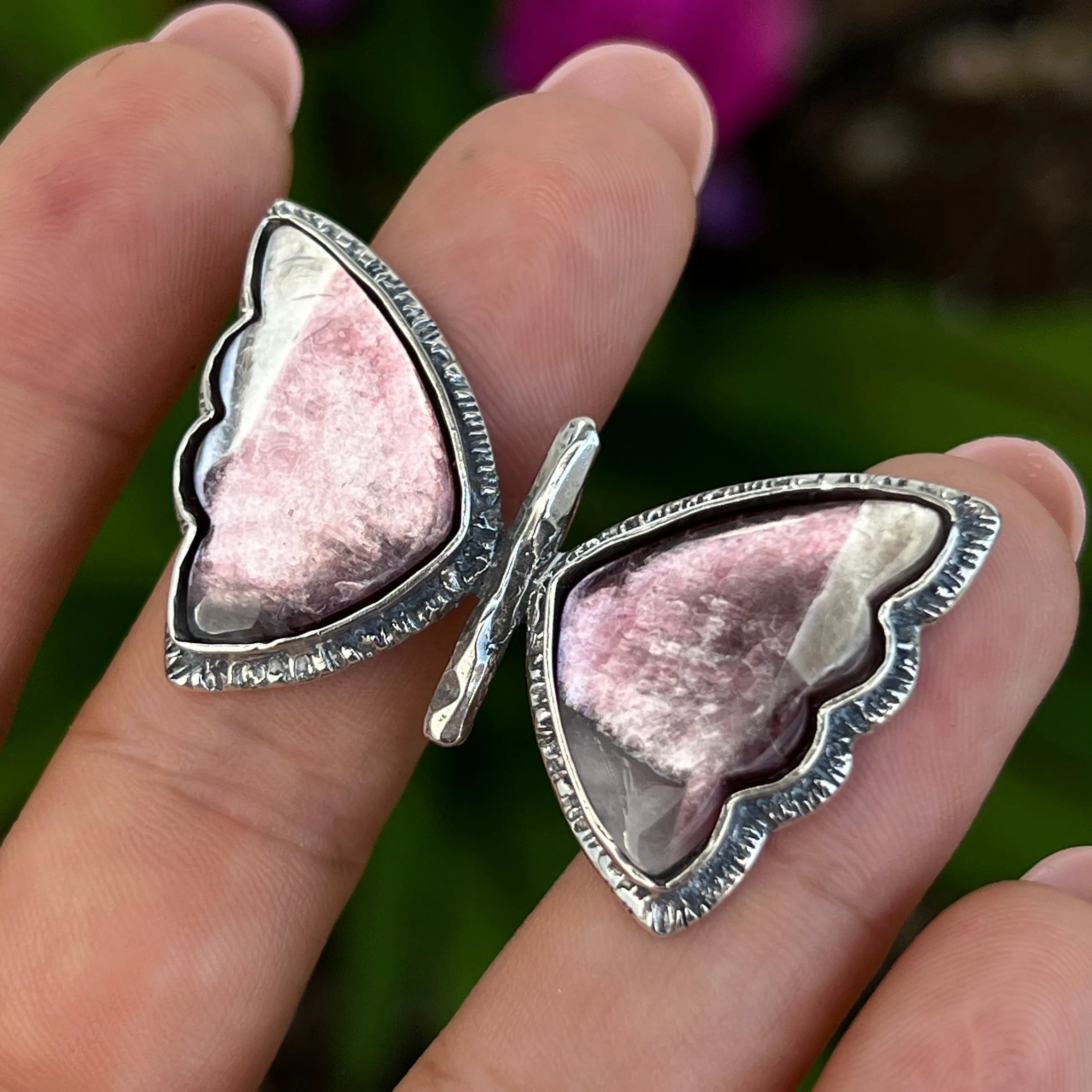 AVAILABLE PRE-ORDER- Lepidolite Butterfly Pendant