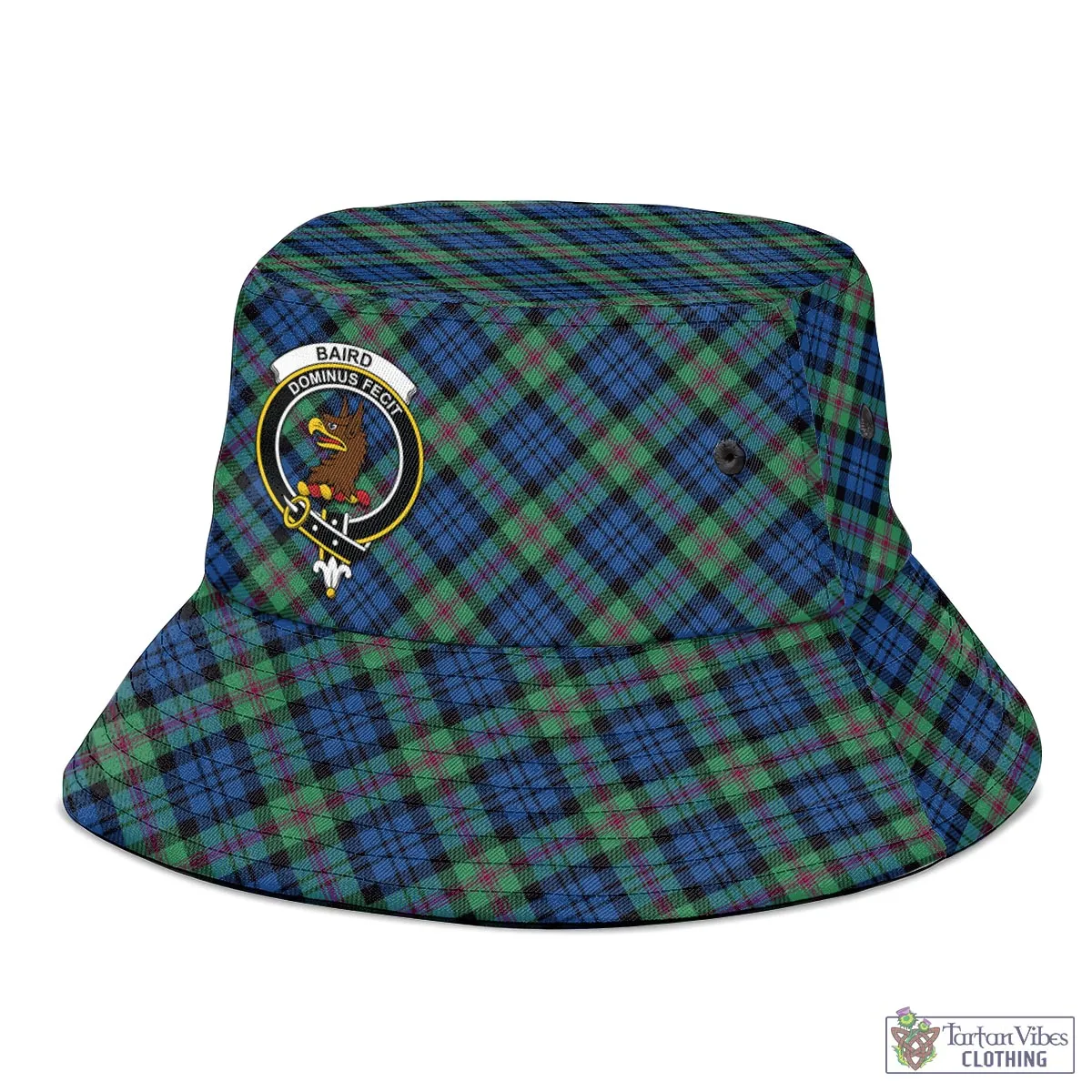 Baird Ancient Tartan Bucket Hat with Family Crest