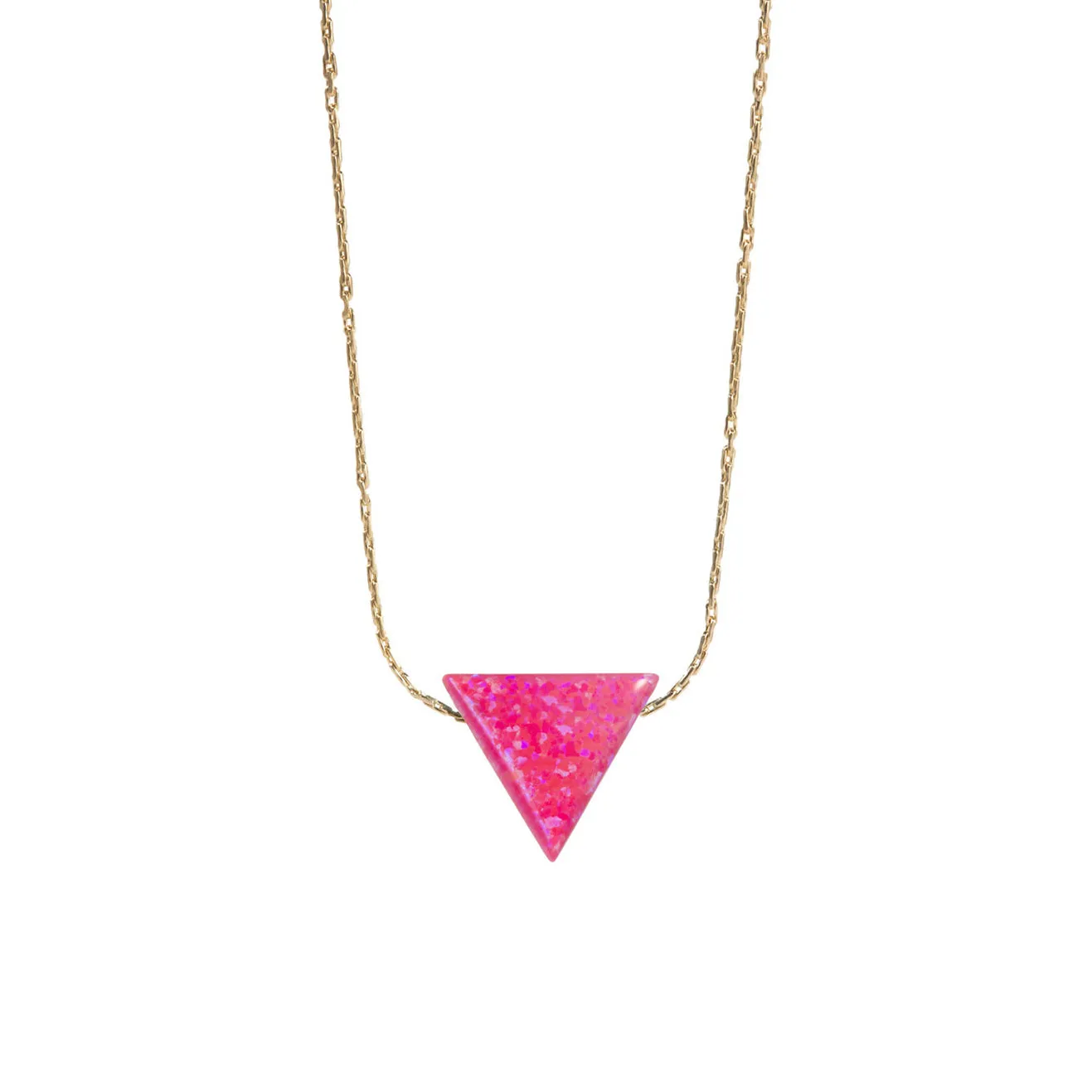 bara boheme | Large "TRIANGLE" Opal Necklace