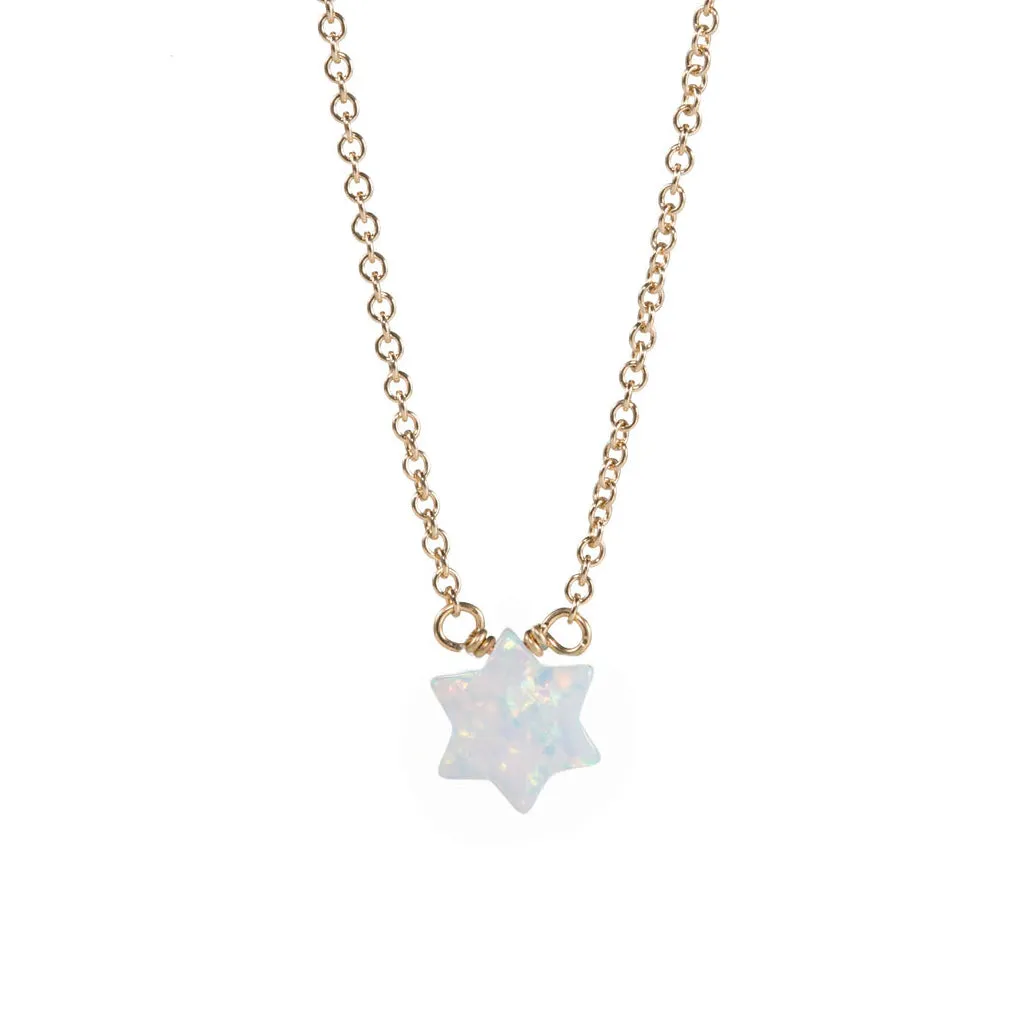 bara boheme | "Star of David" Opal Necklace