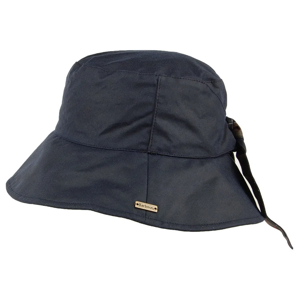 Barbour Hats Brambling Wax Cotton Bucket Hat - Navy Blue