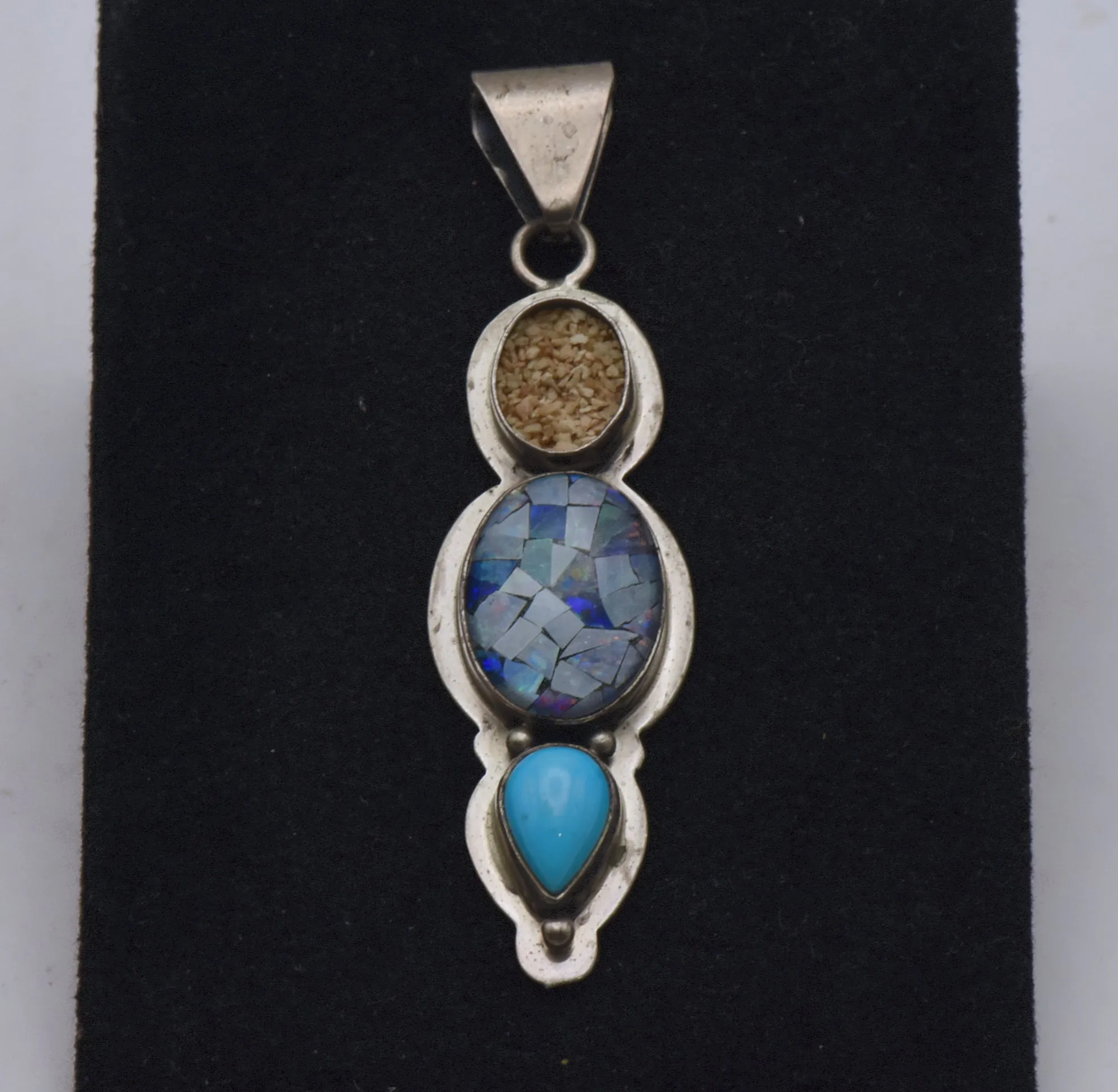 Bea Tom - Handmade Sterling Silver Gemstone Pendant - MISSING STONE