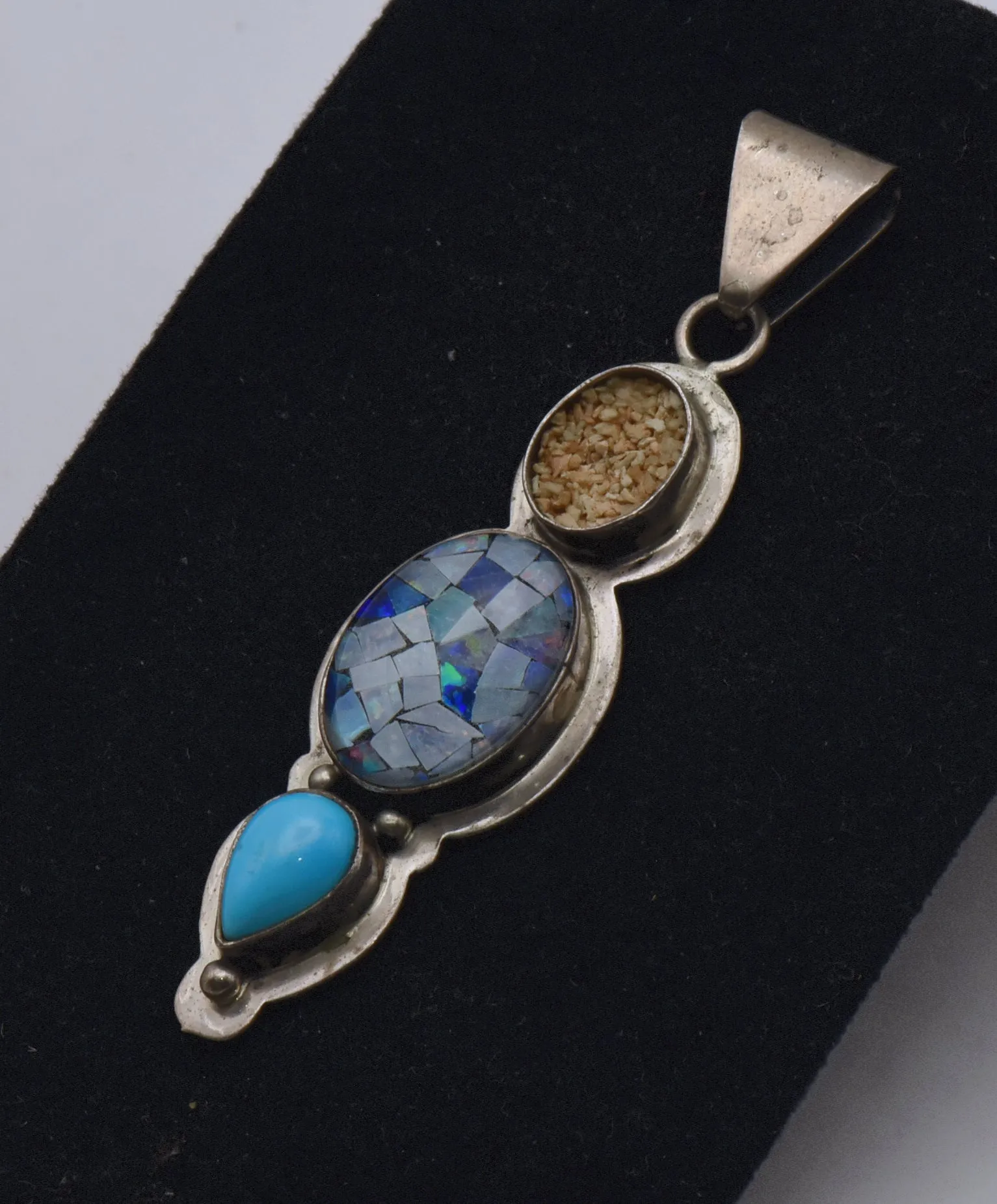 Bea Tom - Handmade Sterling Silver Gemstone Pendant - MISSING STONE