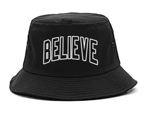 Believe Outline Mens Bucket Hat