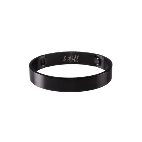 BG1200B B.Tiff Simplicity Black Anodized Stainless Steel Bangle Bracelet