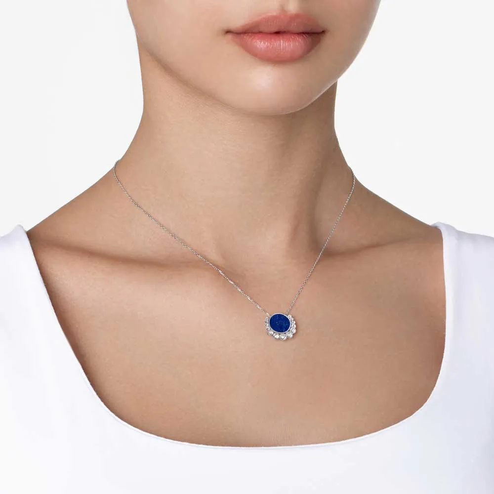 Bint Al Matar White Gold Lapis Lazuli Small Necklace