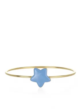 Blue Enamel Star Bracelet