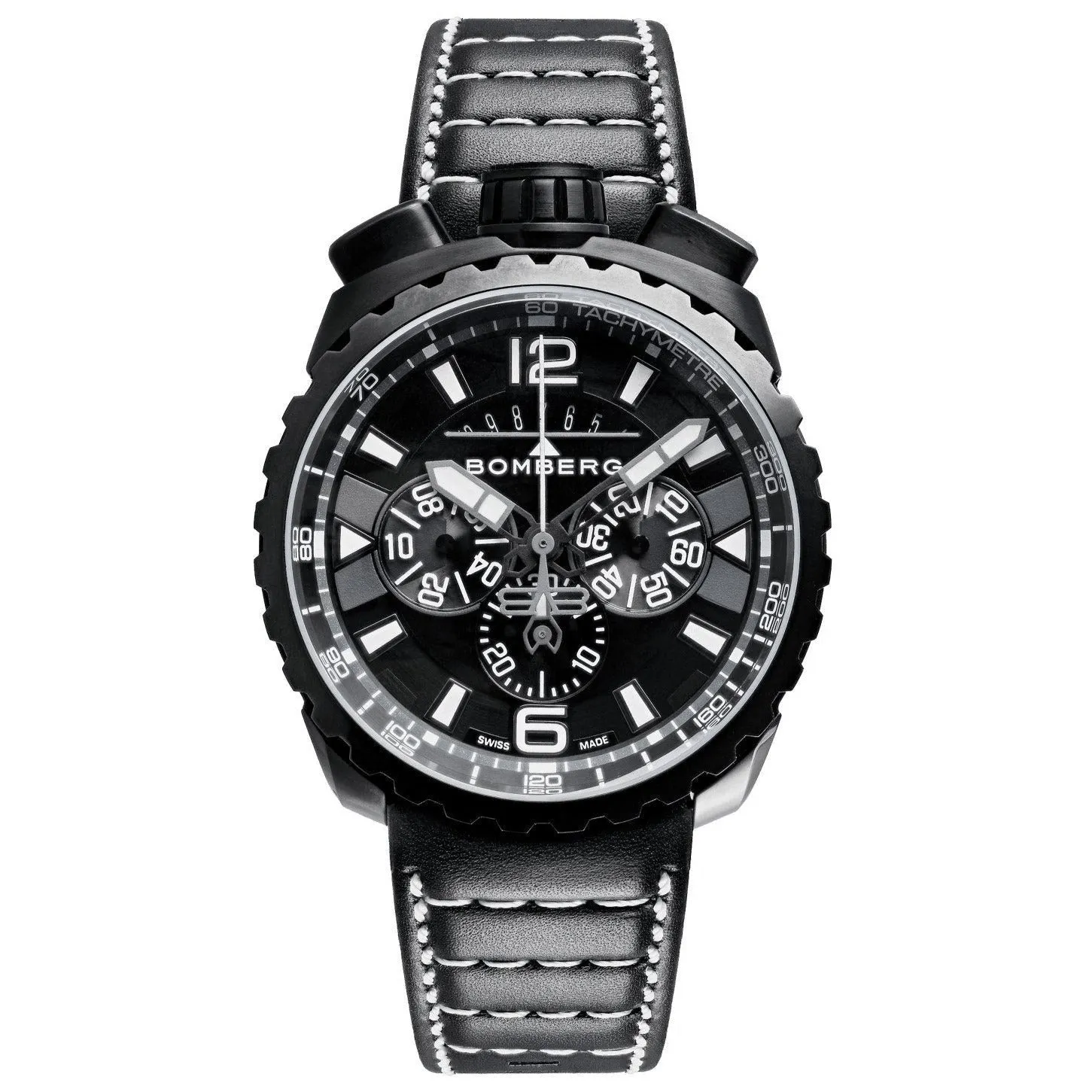 Bomberg Chronograph Watch BOLT-68 Black PVD BS45CHPBA.050-6.3