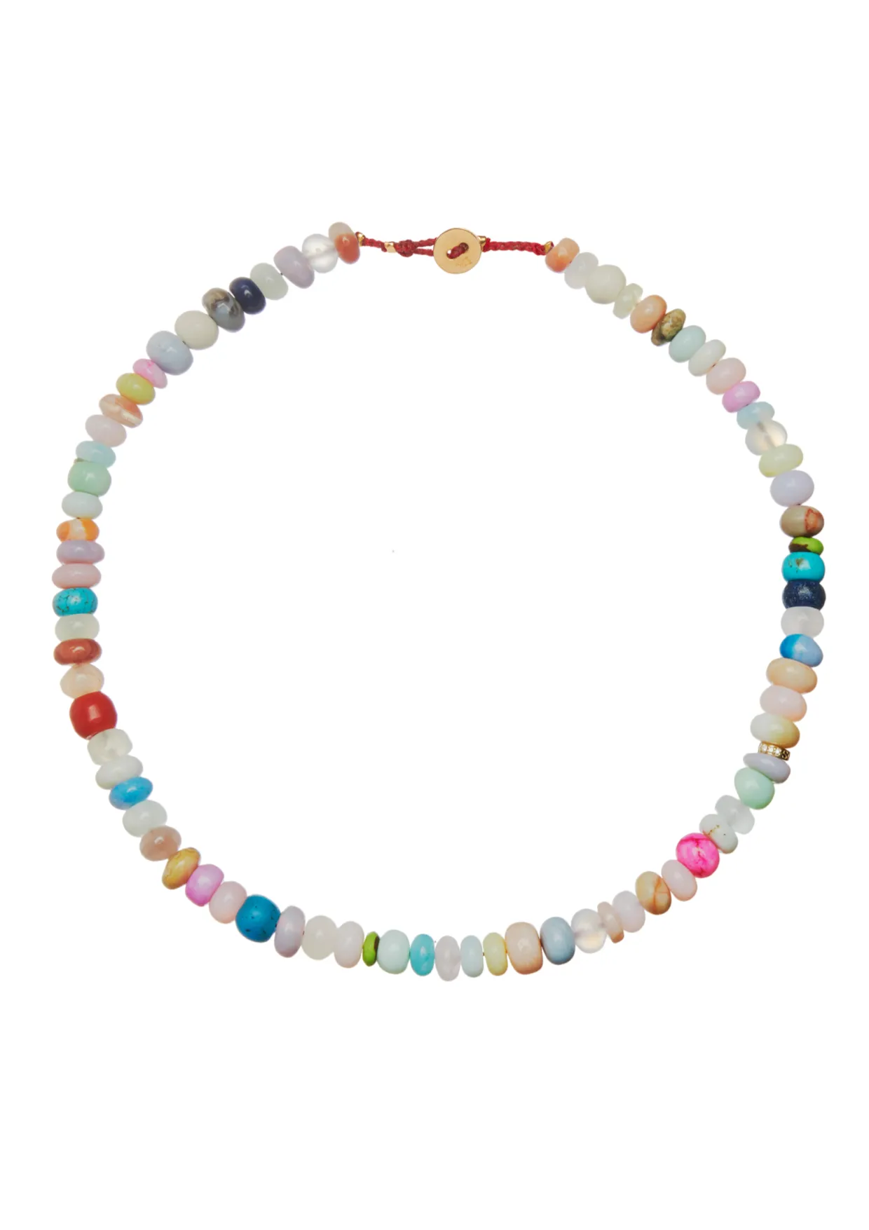 Candy Gem Necklace in Rainbow